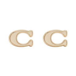 Kolczyki Coach. Żółte kolczyki damskie Coach, złote. Za 169.99 zł.