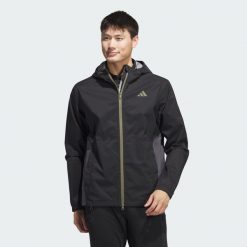 Kurtka RAIN.RDY. Czarne kurtki męskie Adidas, xl, bez wzorów, z materiału, sportowe, bez kaptura. Za 649.00 zł.