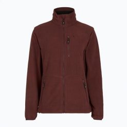 Bluza trekkingowa damska Pinewood Finnveden Fleece. Czerwone bluzy bez kaptura damskie Pinewood, s, z materiału. Za 239.99 zł.