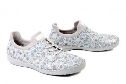 RIEKER 52575-90 multi, półbuty damskie. Półbuty damskie Rieker, bez wzorów, bez obcasa. Za 349.90 zł.