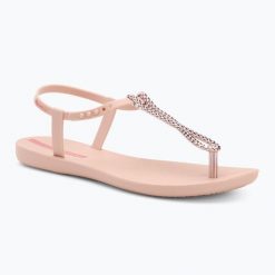 Sandały damskie Ipanema Class Twist. Czerwone sandały damskie Ipanema, bez wzorów, z gumy, bez obcasa. Za 83.99 zł.