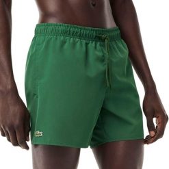 Kąpielówki Lacoste mężczyźni MH627000S30. Zielone kąpielówki męskie Lacoste, l, bez wzorów, z materiału, do pływania. Za 375.35 zł.