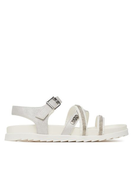 Liu Jo Sandały Nora 925 4A5311 EX303 Biały. Białe sandały damskie Liu Jo, bez wzorów, z materiału, bez obcasa, na płaskiej podeszwie. Za 459.99 zł.