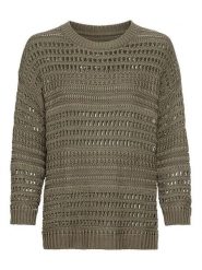 Camel Active Sweter w kolorze khaki rozmiar: XL. Brązowe swetry klasyczne damskie Camel Active, xl, z bawełny, bez kołnierzyka. Za 215.21 zł.