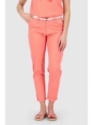 Alife and kickin Spodnie "Hiroko" w kolorze koralowym rozmiar: S. Czerwone spodnie materiałowe damskie Alife and Kickin, bez wzorów, z materiału. Za 104.99 zł.