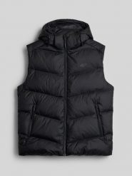 4F Bezrękawnik puchowy z wypełnieniem naturalnym męski - czarny XXL. Czarne kamizelki męskie 4f, m, z materiału. Za 499.99 zł.