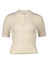 ONLY Sweter w kolorze beżowym rozmiar: L. Brązowe swetry klasyczne damskie Only, l, bez kołnierzyka. Za 82.99 zł.