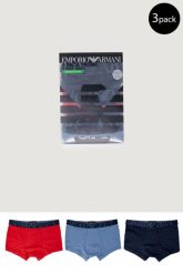 Boxers Mężczyzna EMPORIO ARMANI CONNECTED. Niebieskie bokserki męskie EMPORIO ARMANI CONNECTED, bez wzorów, z bawełny. Za 211.80 zł.