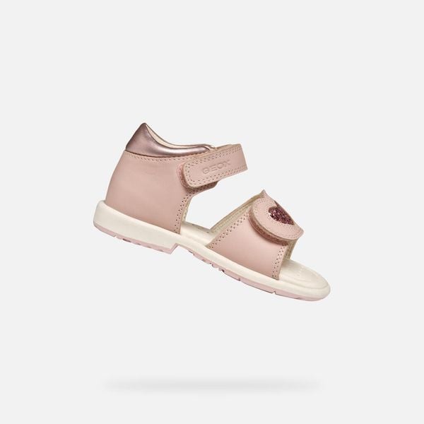 Sandały GEOX B VERRED Żółty. Czerwone sandały damskie Geox, bez wzorów, z syntetyku, bez obcasa. Za 229.99 zł.