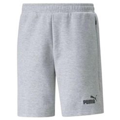 Shorty Męskie Logo. Szare szorty męskie Puma, bez wzorów, sportowe. Za 123.99 zł.