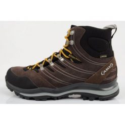 Buty Aku Alterra Gore-tex 402010 brązowe. Brązowe buty trekkingowe męskie z gore-texu, bez zapięcia, wspinaczkowe, gore-tex. Za 978.14 zł.