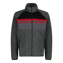 Polarowy sweter z zamkiem CMP. Szare kardigany męskie CMP, m, bez wzorów, z polaru, bez kołnierzyka. Za 435.50 zł.