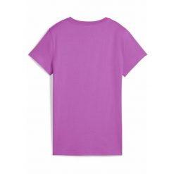 Damska koszulka ESS ELEVATED PUMA Wild Berry Purple. Fioletowe bluzki damskie Puma, xs, z aplikacjami, bez ramiączek. W wyprzedaży za 89.00 zł.