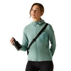 Damska Bluza Polarowa Kemilia. Brązowe bluzy z kapturem damskie Regatta, na zimę, m, z elastanu. Za 225.99 zł.