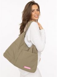 Zwillingsherz Shopper bag w kolorze khaki rozmiar: onesize. Brązowe shopper bag damskie Zwillingsherz, bez wzorów, z materiału, na ramię, bez dodatków. Za 100.28 zł.