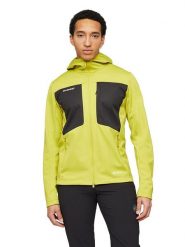 Mammut Kurtka softshellowa "Ultimate VIII SO" w kolorze żółtym rozmiar: M. Żółte kurtki outdoor męskie Mammut, m, bez wzorów, z syntetyku, bez kaptura. Za 714.95 zł.