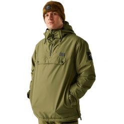 Męska Kurtka Narciarska Freeride II Colour Block Overhead. Niebieskie kurtki męskie Dare 2b, m, bez wzorów, z materiału, z kapturem, narciarskie. Za 745.99 zł.