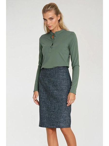 Nife Spódnica w kolorze granatowym rozmiar: 40. Niebieskie spódniczki damskie Nife, bez wzorów, midi. Za 163.26 zł.