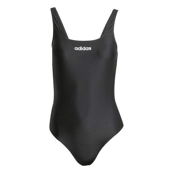 Strój kąpielowy jednoczęściowy z odkrytymi plecami dla kobiet adidas. Białe stroje jednoczęściowe damskie Adidas, bez wzorów. Za 198.45 zł.