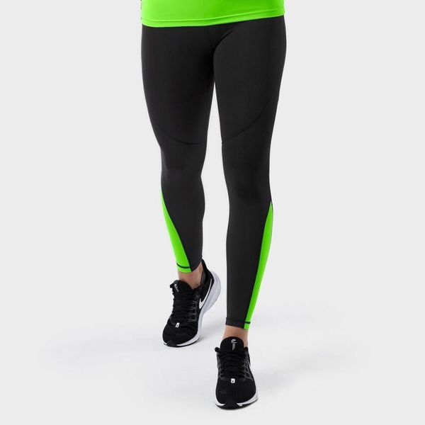 Kobieta Fitness Legginsy sportowe ze średnim stanem Sky Flow SIROKO Czarny. Czarne legginsy damskie SIROKO, m, bez wzorów, z elastanu. Za 133.25 zł.