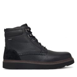 Trapery Josef Seibel. Czarne buty zimowe męskie Josef Seibel, bez zapięcia. Za 539.99 zł.