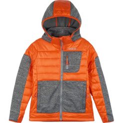 Kurtka softshellowa "Vau" w kolorze pomarańczowo-szarym. Brązowe kurtki i płaszcze chłopięce Kamik, bez wzorów, bez kaptura. W wyprzedaży za 185.95 zł.