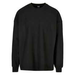Bluza Urban Classics Rib Terry Boxy Crew. Czarne bluzy bez kaptura męskie Urban Classics, m, z bawełny. Za 148.45 zł.