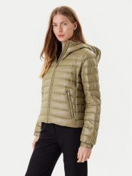 Tommy Hilfiger Kurtka puchowa WW0WW46788 Khaki Regular Fit. Brązowe kurtki damskie Tommy Hilfiger, l, bez wzorów, z puchu, bez kaptura. Za 809.99 zł.