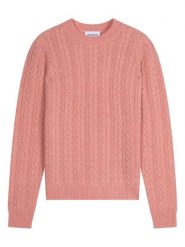 AUTHENTIC CASHMERE Kaszmirowy sweter "Alice" w kolorze łososiowym rozmiar: S. Różowe swetry klasyczne damskie AUTHENTIC CASHMERE, s, z kaszmiru, bez kołnierzyka. Za 480.90 zł.