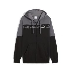 Męska rozpinana bluza z kapturem Around the Block PUMA Cool Dark Gray. Szare bluzy z kapturem męskie Puma, m, z dzianiny. W wyprzedaży za 204.00 zł.
