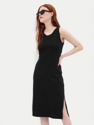 Gap Sukienka letnia 624686-01 Czarny Slim Fit. Czarne sukienki damskie GAP, na lato, xxs, bez wzorów, z bawełny, bez kołnierzyka, bez ramiączek. Za 169.99 zł.