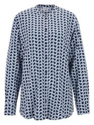 Gerry Weber Bluzka w kolorze błękitno-czarnym rozmiar: 38. Niebieskie bluzki damskie Gerry Weber, bez wzorów, z wiskozy, bez kołnierzyka, bez ramiączek. Za 123.25 zł.