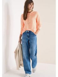 Cecil Bluza w kolorze pomarańczowo-białym rozmiar: L. Pomarańczowe bluzy bez kaptura damskie Cecil, l. Za 109.52 zł.