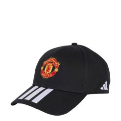 CZAPKA Z DASZKIEM MANCHESTER UNITED. Białe czapki męskie Adidas, bez wzorów, z bawełny. Za 99.95 zł.