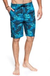 SPODENKI MUSTANG Palm Beach Shorts 1009628 11724. Czarne szorty męskie Mustang, bez kołnierzyka. W wyprzedaży za 79.99 zł.