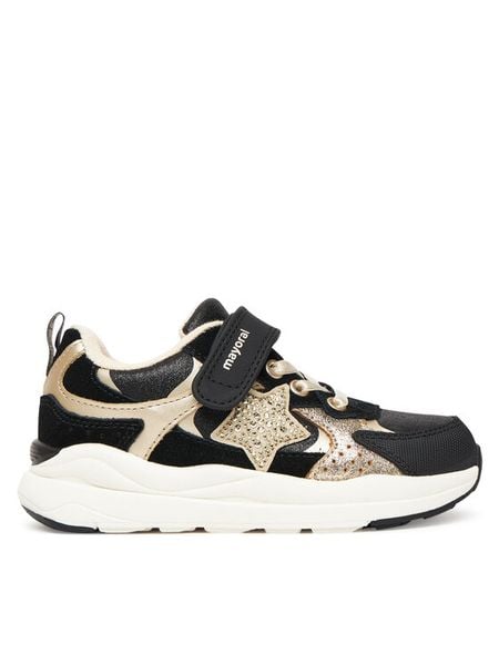 Mayoral Sneakersy 44578 Czarny. Czarne buty sportowe dziewczęce Mayoral, bez wzorów, ze skóry, bez zapięcia. Za 219.99 zł.