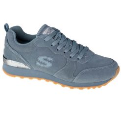 Buty sportowe Sneakersy damskie, OG 85-Suede Eaze. Niebieskie buty sportowe na co dzień damskie Skechers, bez wzorów, z materiału, trekkingowe. Za 229.99 zł.