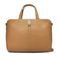 Torebka Tommy Hilfiger. Brązowe torebki klasyczne damskie Tommy Hilfiger, bez wzorów, bez dodatków. Za 429.99 zł.