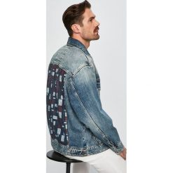 Tommy Jeans - Kurtka. Niebieskie kurtki męskie Tommy Jeans, l, bez wzorów, z bawełny, bez kaptura. W wyprzedaży za 449.90 zł.