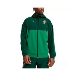Kurtka z dresu Portugal Tech 2025. Niebieskie kurtki treningowe męskie Puma, na lato, xl, bez wzorów, z dresówki, na fitness i siłownię. Za 362.00 zł.