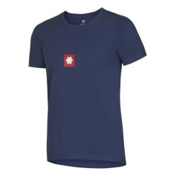 Koszulka damska Ocun Promo. Niebieskie t-shirty damskie Ocun, xs, bez wzorów, z bawełny, bez kołnierzyka. Za 128.69 zł.
