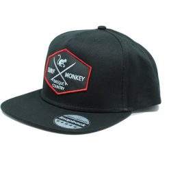 Czapka Trucker – Płaski Daszek – Snapback / Dorośli / Jeden Rozmiar (Czarny). Czarne czapki męskie SURF MONKEY, bez wzorów, z bawełny. Za 139.95 zł.