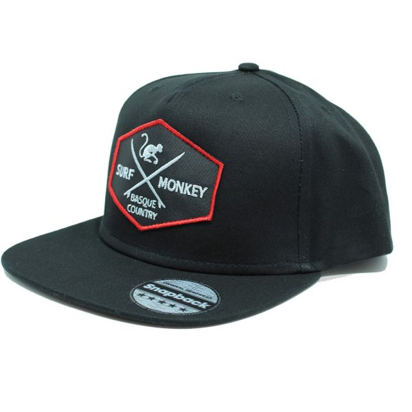 Czapka Trucker – Płaski Daszek – Snapback / Dorośli / Jeden Rozmiar (Czarny). Czarne czapki męskie SURF MONKEY, bez wzorów, z bawełny. Za 139.95 zł.