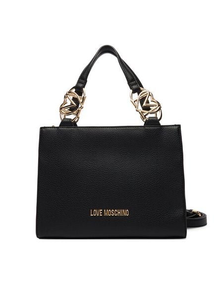 LOVE MOSCHINO Torebka JC4006PP1OLB0000 Czarny. Czarne torebki klasyczne damskie Love Moschino, bez wzorów, ze skóry, bez dodatków. Za 939.99 zł.