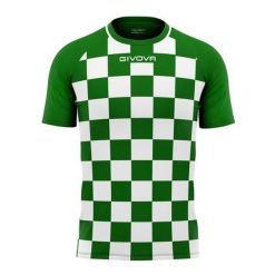 Koszulka Sportowa Givova Dama Zielona i Biała - Oddychająca i Lekka. Zielone bluzki sportowe damskie Givova, z poliesteru, bez kołnierzyka, bez ramiączek. Za 138.99 zł.