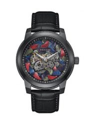 Heritor Zegarek kwarcowy "Emmanuel" w kolorze czarnym ze wzorem rozmiar: onesize. Czarne, analogowe zegarki męskie Heritor, ze stali. Za 674.99 zł.