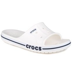 Klapki męskie basenowe Crocs BAYABAND SLIDE. Białe klapki i japonki męskie Crocs. Za 109.00 zł.