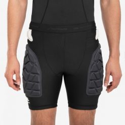 Second Life - Podspodenki ochronne do rugby męskie Decathlon... - Stan Doskonały. Brązowe bokserki męskie bez wzorów, z materiału. Za 139.99 zł.