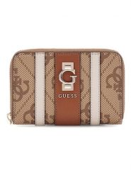 Guess Portfel w kolorze jasnobrązowo-beżowym - 14 x 9 x 2 cm rozmiar: onesize. Brązowe portfele damskie Guess, z aplikacjami, z materiału. Za 200.60 zł.