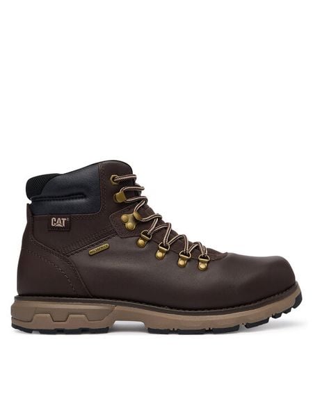 CAT Footwear Trapery Pursue HIker Wp P726852 Brązowy ciemny. Brązowe buty zimowe męskie CAT Footwear, ze skóry, bez zapięcia. Za 699.99 zł.